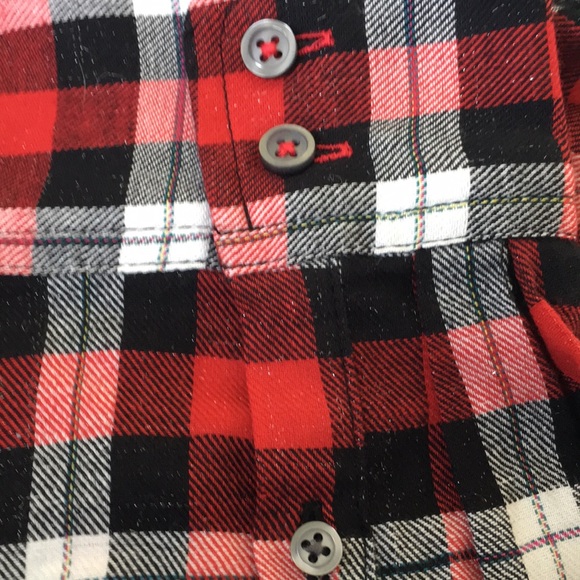 NWOT Talbots Red Plaid Cotton Shirt SZ=M - Picture 5 of 5